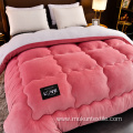 Skin friendly durable solid color milk velvet quilt